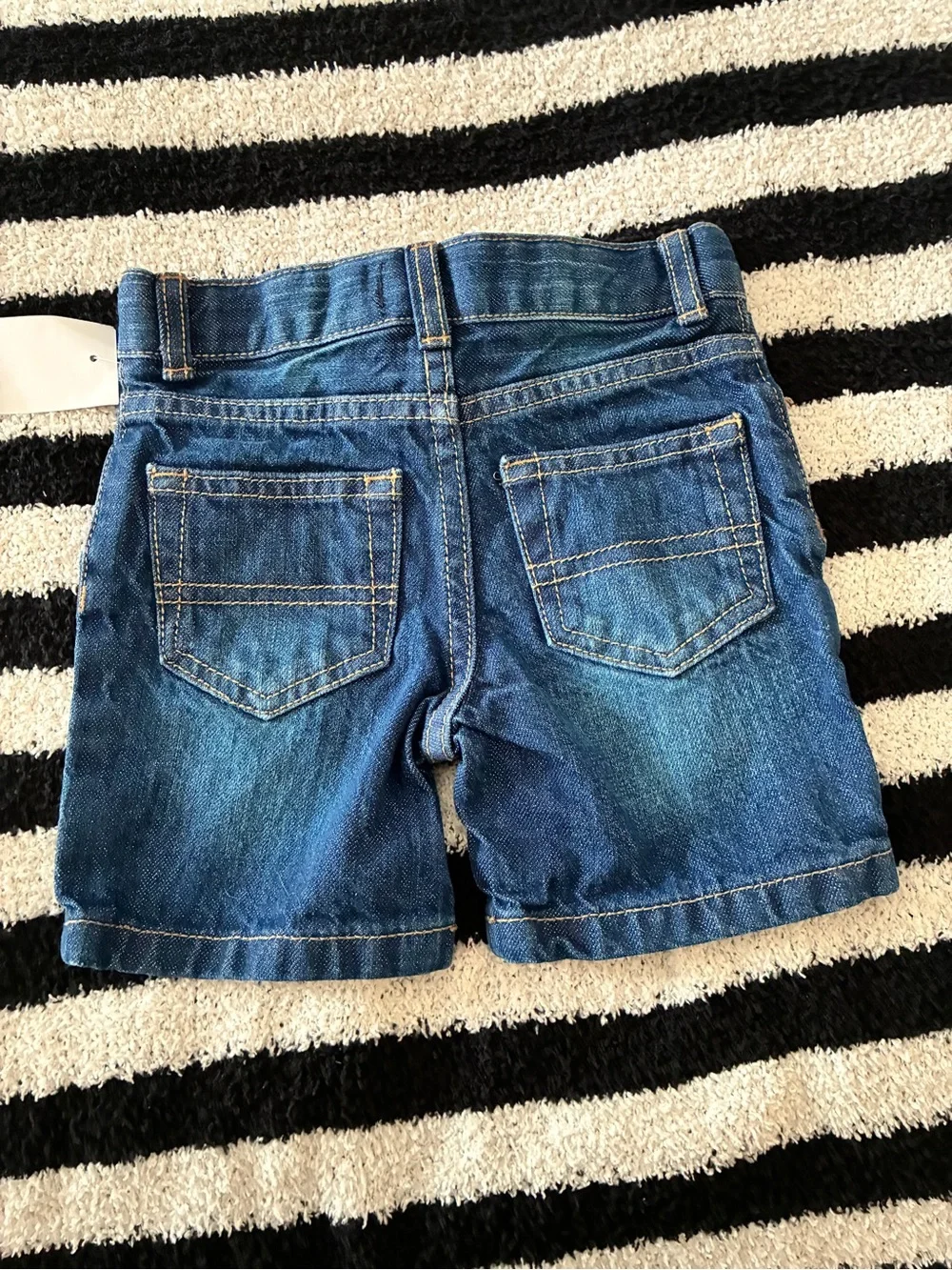 OshKosh Toddler Straight Denim Shorts, Adjustable Waist Cotton 18 months NEW NWT
